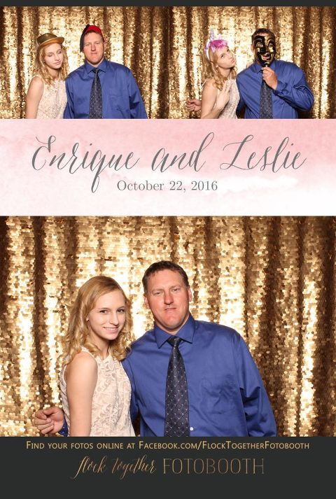 gold sequin Dallas photo booth at Tower Club Dallas