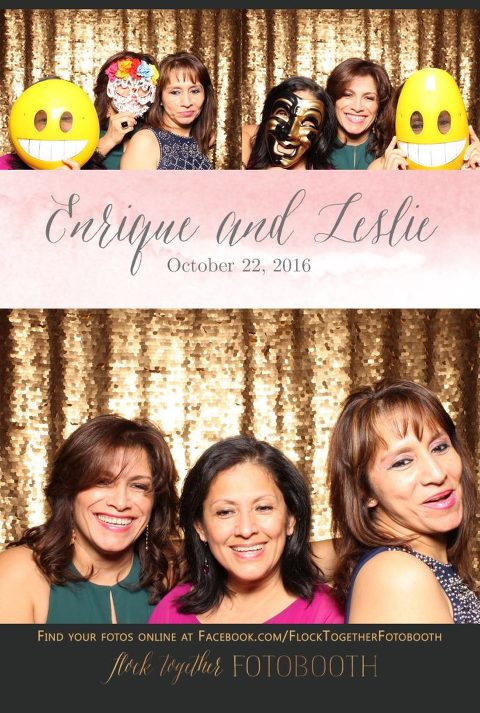 gold sequin Dallas photo booth at Tower Club Dallas