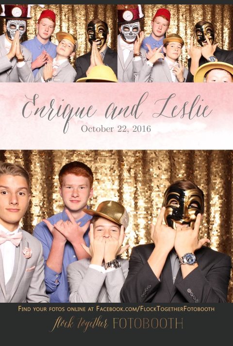 gold sequin Dallas photo booth at Tower Club Dallas