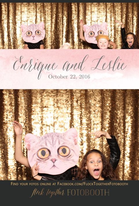 gold sequin Dallas photo booth at Tower Club Dallas