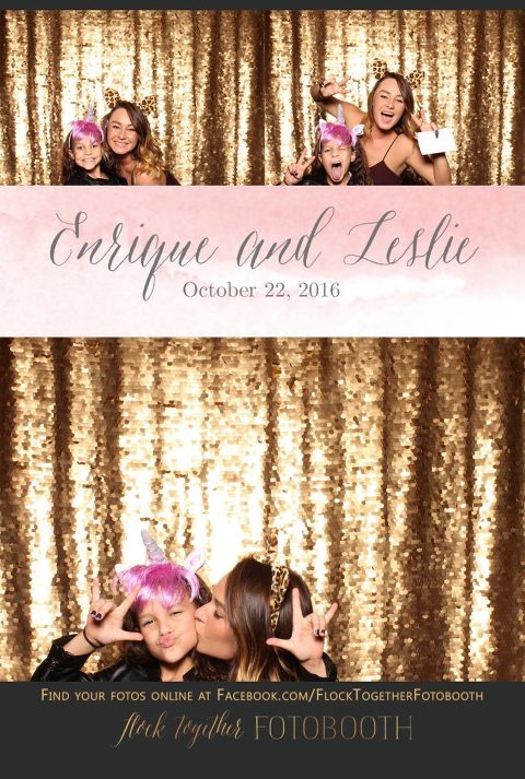 gold sequin Dallas photo booth at Tower Club Dallas