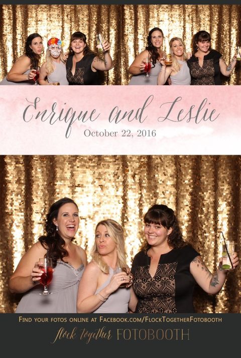 gold sequin Dallas photo booth at Tower Club Dallas