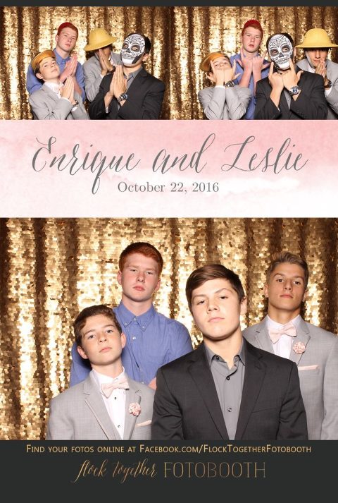 gold sequin Dallas photo booth at Tower Club Dallas