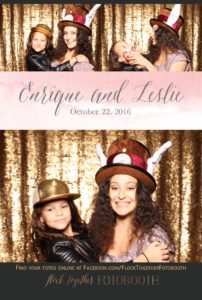 gold sequin Dallas photo booth at Tower Club Dallas