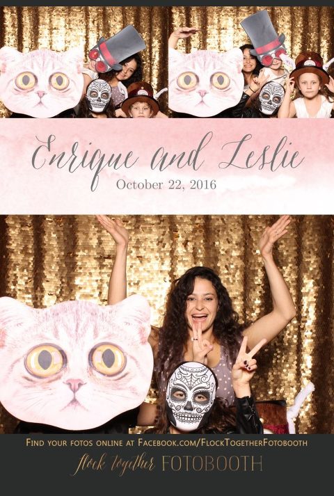 gold sequin Dallas photo booth at Tower Club Dallas