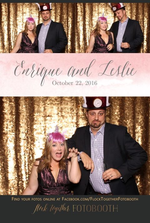gold sequin Dallas photo booth at Tower Club Dallas