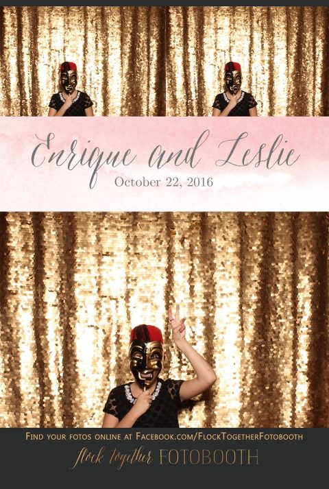 gold sequin Dallas photo booth at Tower Club Dallas