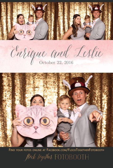 gold sequin Dallas photo booth at Tower Club Dallas