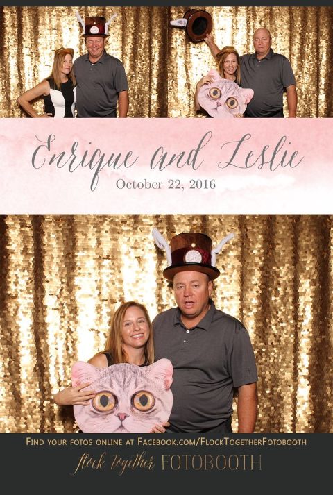 gold sequin Dallas photo booth at Tower Club Dallas