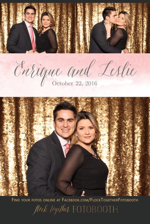gold sequin Dallas photo booth at Tower Club Dallas
