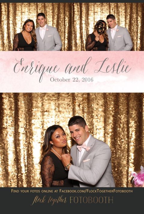 gold sequin Dallas photo booth at Tower Club Dallas