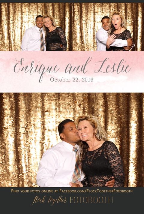 gold sequin Dallas photo booth at Tower Club Dallas