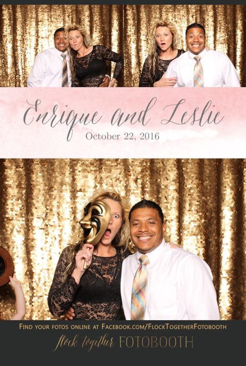 gold sequin Dallas photo booth at Tower Club Dallas