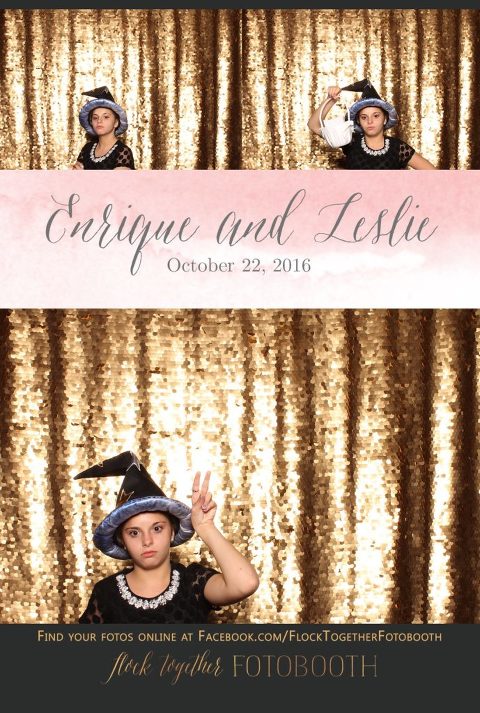 gold sequin Dallas photo booth at Tower Club Dallas