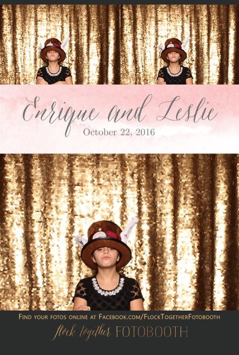 gold sequin Dallas photo booth at Tower Club Dallas