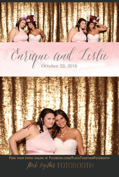 gold sequin Dallas photo booth at Tower Club Dallas