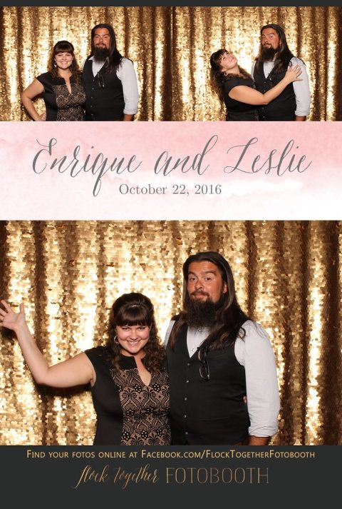 gold sequin Dallas photo booth at Tower Club Dallas