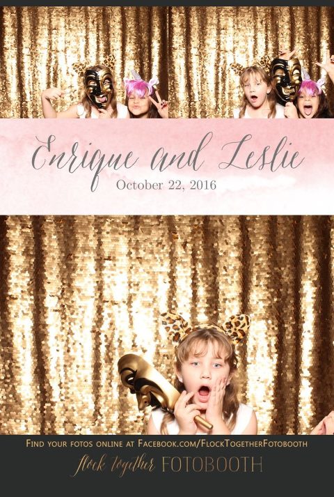gold sequin Dallas photo booth at Tower Club Dallas