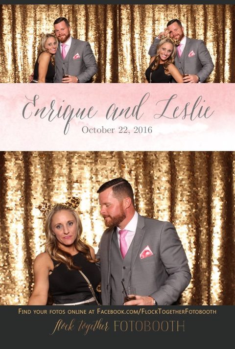 gold sequin Dallas photo booth at Tower Club Dallas