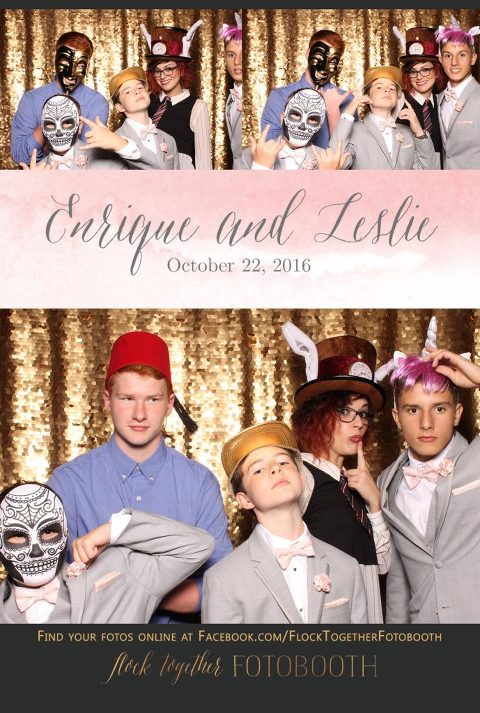 gold sequin Dallas photo booth at Tower Club Dallas