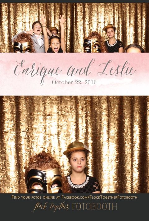 gold sequin Dallas photo booth at Tower Club Dallas