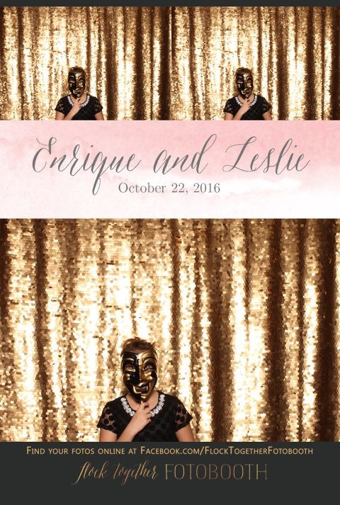 gold sequin Dallas photo booth at Tower Club Dallas