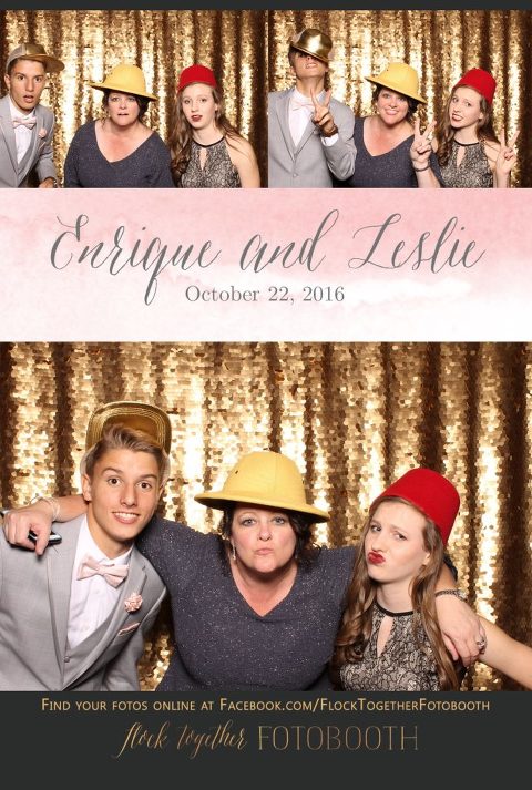 gold sequin Dallas photo booth at Tower Club Dallas