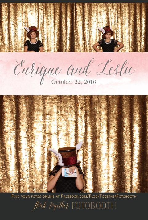 gold sequin Dallas photo booth at Tower Club Dallas