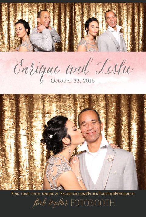 gold sequin Dallas photo booth at Tower Club Dallas