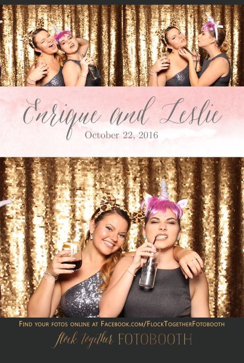 gold sequin Dallas photo booth at Tower Club Dallas