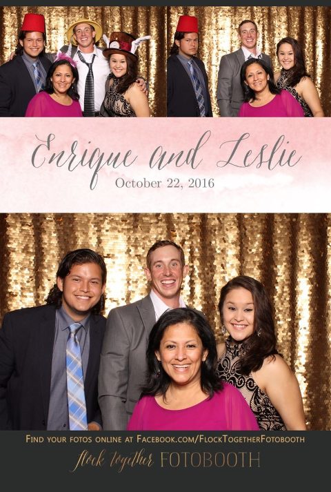 gold sequin Dallas photo booth at Tower Club Dallas