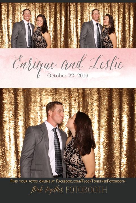 gold sequin Dallas photo booth at Tower Club Dallas