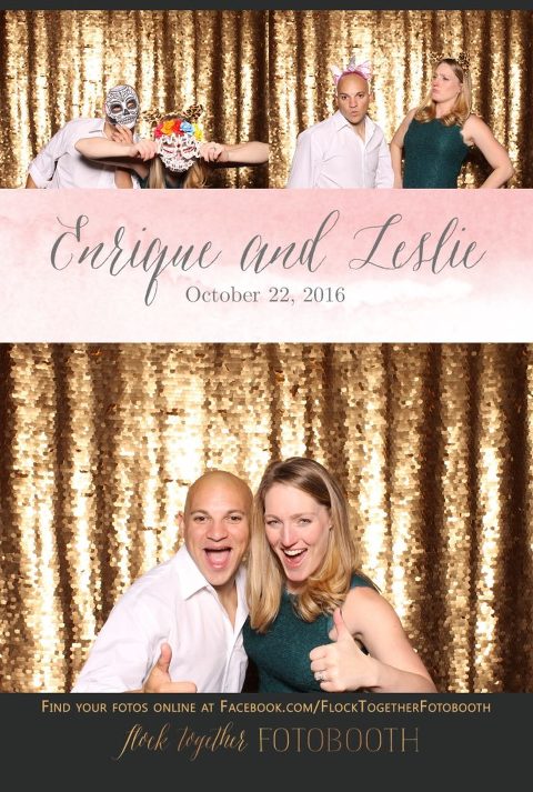 gold sequin Dallas photo booth at Tower Club Dallas