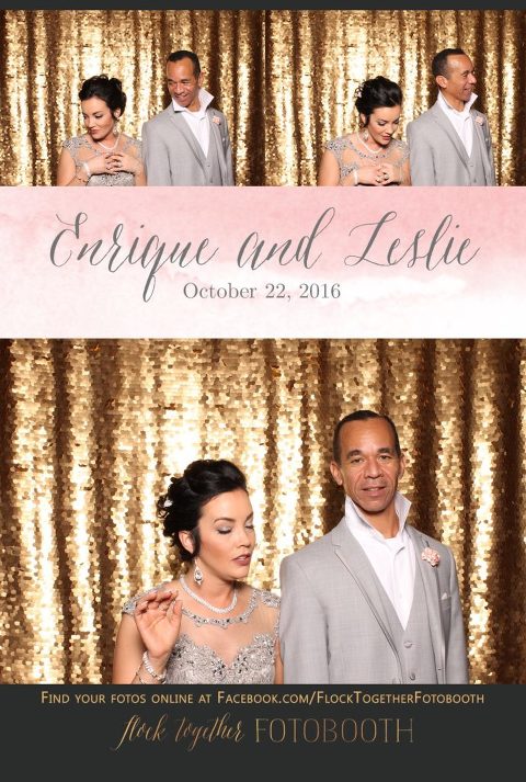 gold sequin Dallas photo booth at Tower Club Dallas