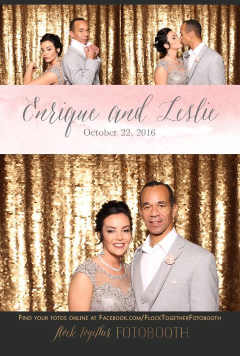gold sequin Dallas photo booth at Tower Club Dallas