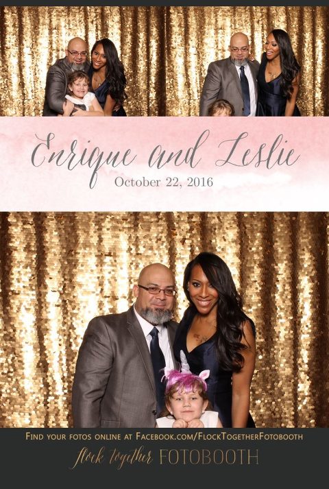 gold sequin Dallas photo booth at Tower Club Dallas