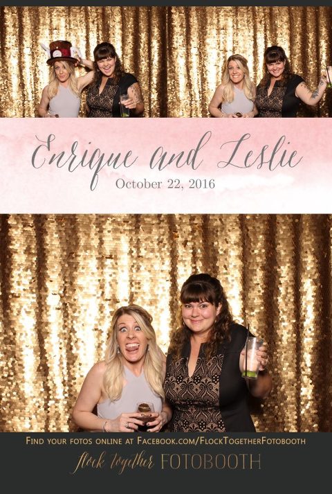 gold sequin Dallas photo booth at Tower Club Dallas