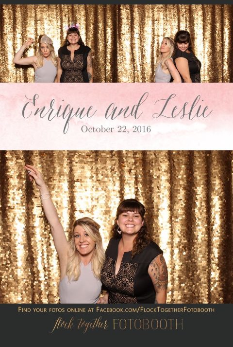 gold sequin Dallas photo booth at Tower Club Dallas