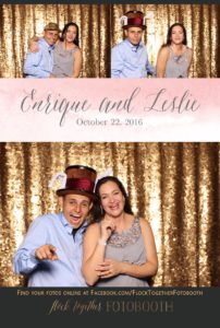 gold sequin Dallas photo booth at Tower Club Dallas