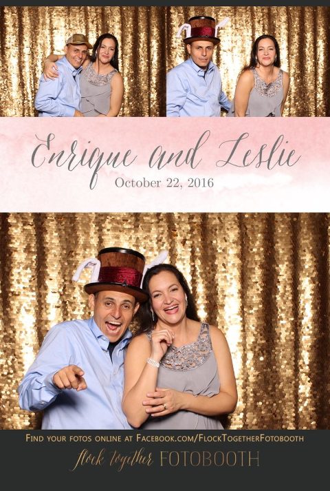 gold sequin Dallas photo booth at Tower Club Dallas