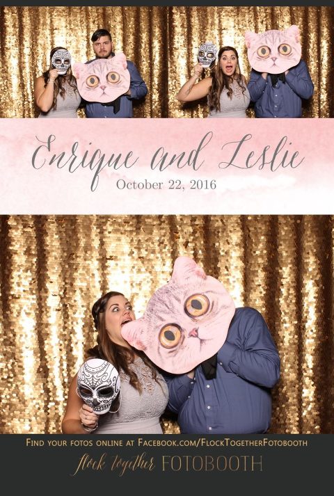 gold sequin Dallas photo booth at Tower Club Dallas