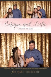 gold sequin Dallas photo booth at Tower Club Dallas